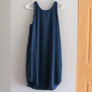 Pink Republic Blue Chiffon Dress with Pockets